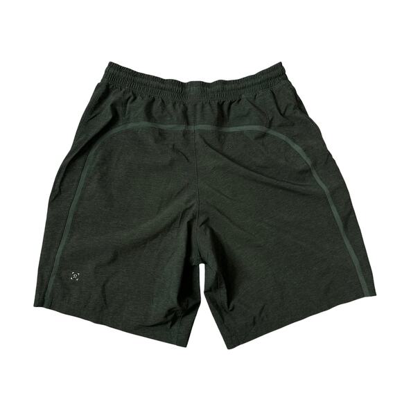 Lululemon Pace Breaker Green Athletic Shorts Mens Stretch Running Size Medium - Picture 1 of 6